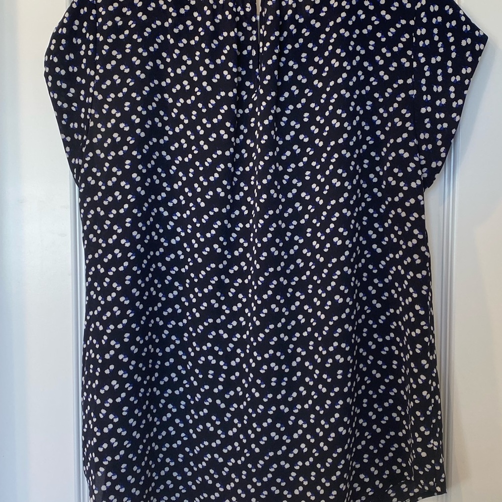 Kaden Pleated Short Sleeve Blouse - Picture 2 of 4